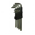 Набор ключей инбус BIBER 1,5-10мм (9шт) Cr-V сред