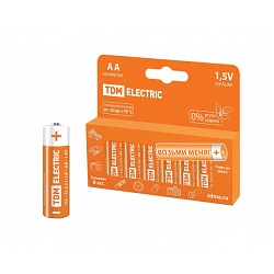 Батарейки TDM LR06 Alkaline PAK8 (8шт./уп)