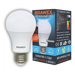 Лампа светодиод BRAWEX А60 груша 16Вт Е27 4000К